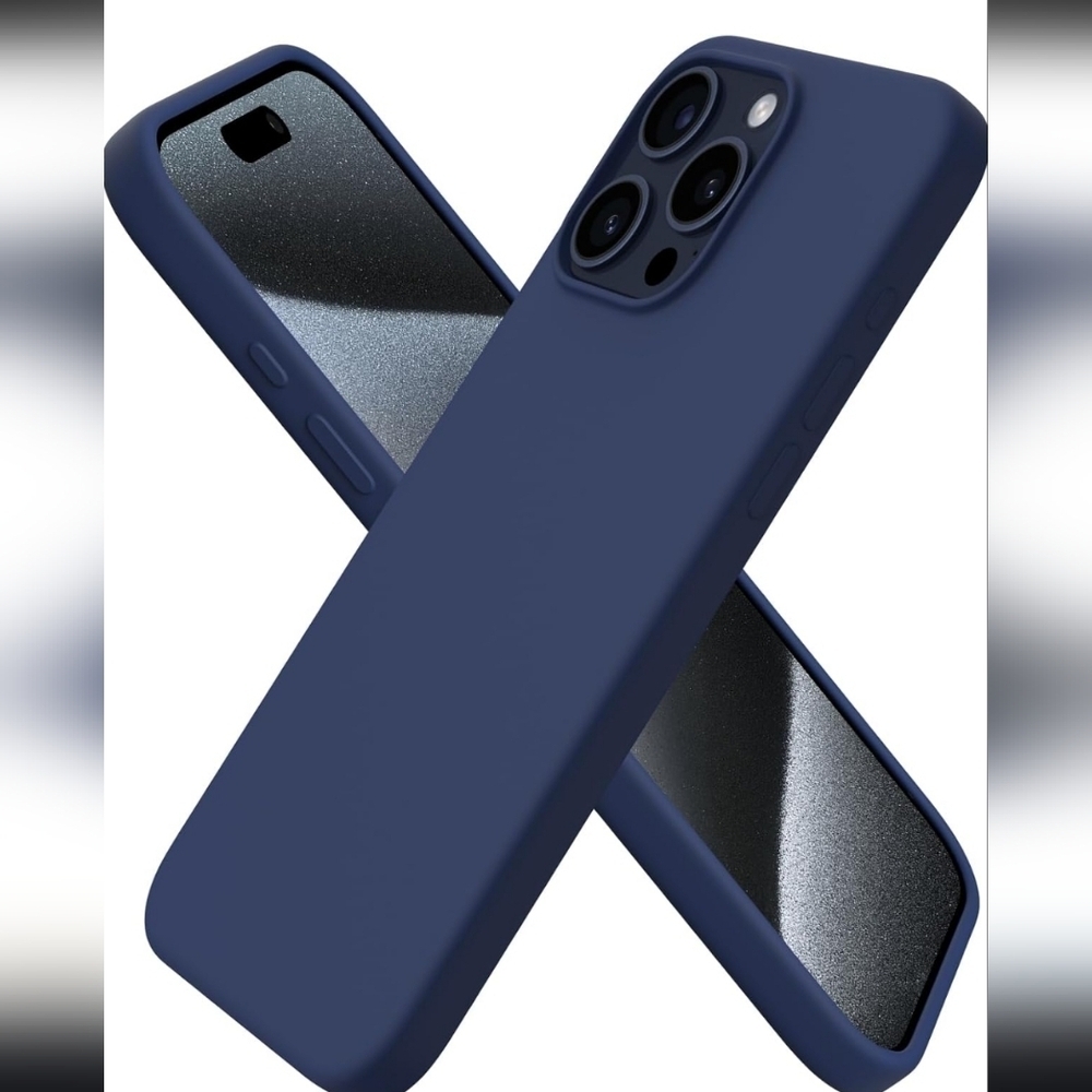 VealLife iPhone 15 Pro Max Navy Blue Silicone Phone Case